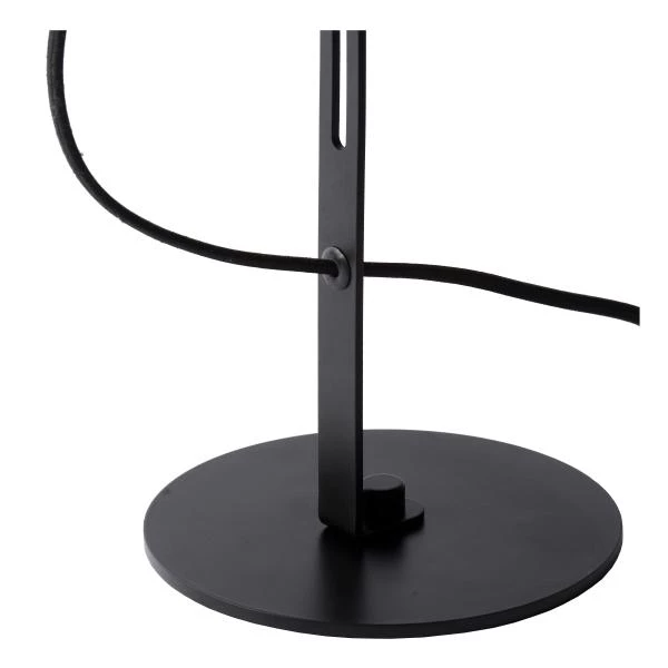 Lucide MALCOLM - Tischlampe - Ø 23 cm - 1xE27 - Schwarz - Detail 4